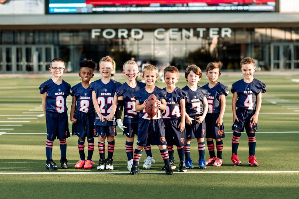 5U bears flag football team | frisco, tx photographer
